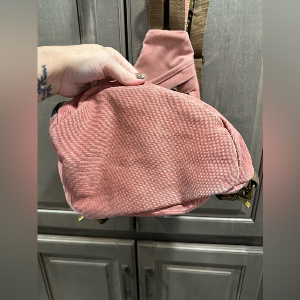 Davan Designs Canvas Sling Bag,multifunctional in pink, excellent cond… - Picture 6 of 8